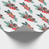 Frohe Weihnachten und Neues Jahr Muster Geschenkpapier (Ecke)