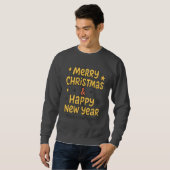 Frohe Weihnachten und Neujahr Geschenk Sweatshirt (Vorne ganz)