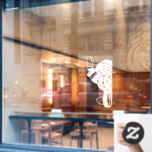 Frohe Weihnachten und Neujahr Öffnungszeiten Weihn Fensteraufkleber (Café-Fenster)