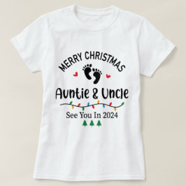 Frohe Weihnachten und Onkel sehen Sie im Jahr 2024 T-Shirt