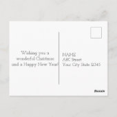 Frohe Weihnachten und Regenbogen Santa Postkarte (Rückseite)