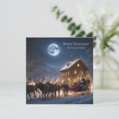 Frohe Weihnachten und Reindeer (Stehend Vorderseite)