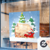 Frohe Weihnachten und Reindeer Fensteraufkleber (Café-Fenster)