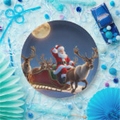 Frohe Weihnachten und Reindeer Pappteller (Party)