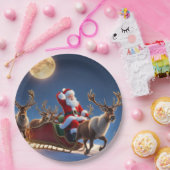 Frohe Weihnachten und Reindeer Pappteller (Party)