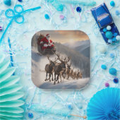 Frohe Weihnachten und Reindeer Pappteller (Party)