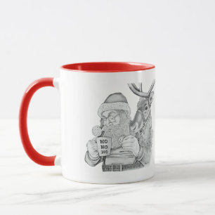Frohe Weihnachten und Reindeer Tasse