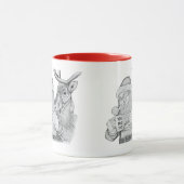 Frohe Weihnachten und Reindeer Tasse (Zentrum)