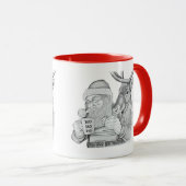 Frohe Weihnachten und Reindeer Tasse (VorderseiteRechts)