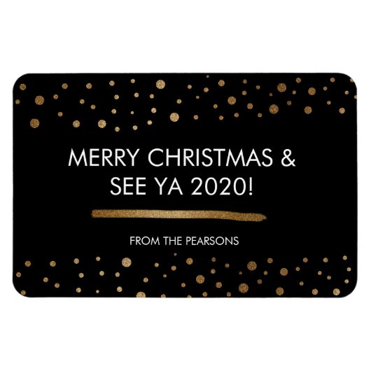 Frohe Weihnachten und See Ya 2020 Custom Familie Magnet (Horizontal)