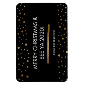 Frohe Weihnachten und See Ya 2020 Custom Familie Magnet (Vertikal)