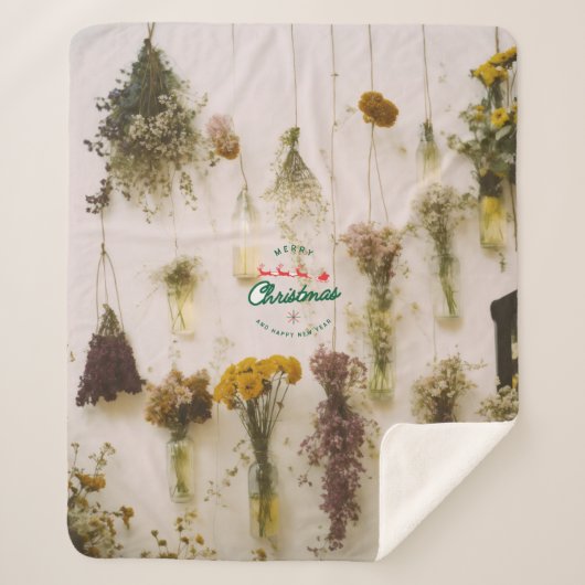 Frohe Weihnachten und Sherpa Blanket für Hirsche Sherpadecke (Vorderseite)