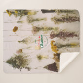 Frohe Weihnachten und Sherpa Blanket für Hirsche Sherpadecke (Vorderseite (Horizontal))