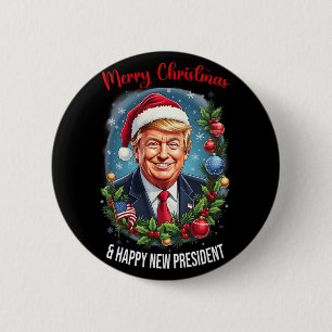 Frohe Weihnachten und viel Glück für den neuen Prä Button