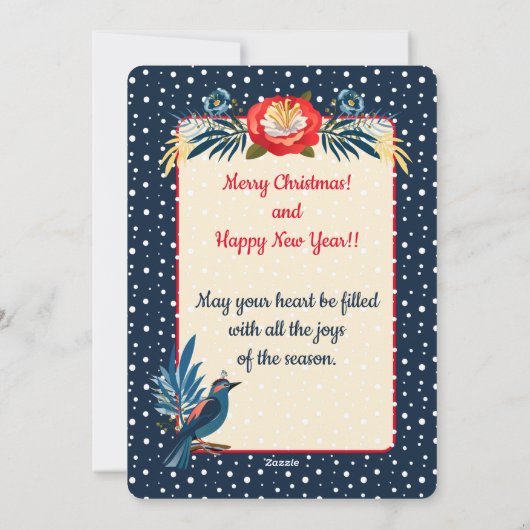 Frohe Weihnachten und viel Glück ins neue Jahr! Bl (Rückseite)