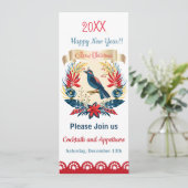 Frohe Weihnachten und viel Glück ins neue Jahr! Bl Einladung (Stehend Vorderseite)