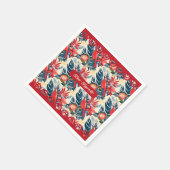 Frohe Weihnachten und viel Glück ins neue Jahr! Ro Serviette (Ecke)