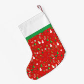 Frohe Weihnachten und viel Glück ins neue Jahr! XM Kleiner Weihnachtsstrumpf (Rückseite (Hängend))