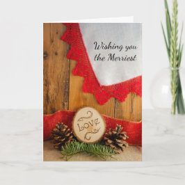 Frohe Weihnachten- und Winterhochzeiten Save the D Feiertagskarte