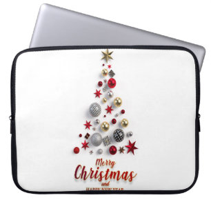 Frohe Weihnachten und Wintersaison Laptopschutzhülle