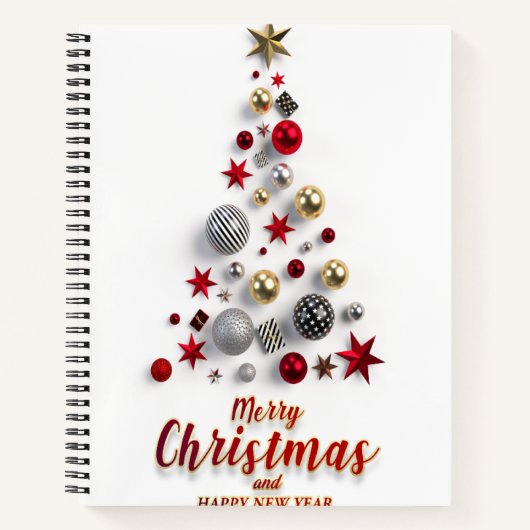 Frohe Weihnachten und Wintersaison Notizblock (Vorderseite)
