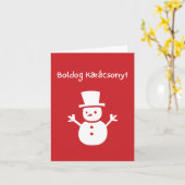 Frohe Weihnachten Ungarische Weihnachten Karte (Gelbe Blume)