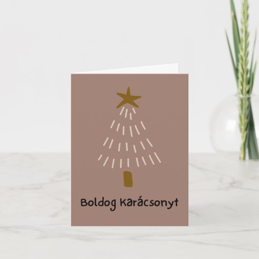 Frohe Weihnachten Ungarische Weihnachten Karte (Vorderseite)