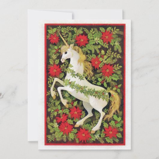 Frohe Weihnachten Unicorn (Vorderseite)