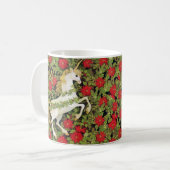 Frohe Weihnachten Unicorn Kaffeetasse (Vorderseite Links)