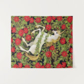 Frohe Weihnachten Unicorn Wandteppich (Vorderseite (Horizontal))