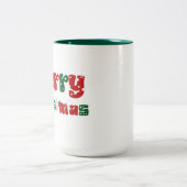Frohe Weihnachten Unisex & Kinder Kleidung Zweifarbige Tasse (Mittel)
