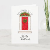 Frohe Weihnachten Unsere Zuhause Red Door Ananas K (Vorderseite)