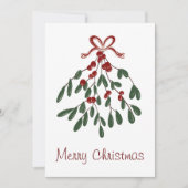 Frohe Weihnachten unter dem Mistletoe (Vorderseite)