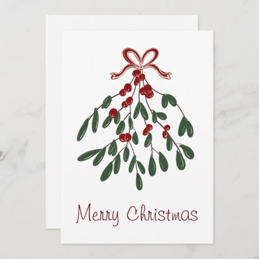 Frohe Weihnachten unter dem Mistletoe (Vorne/Hinten)