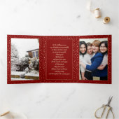 Frohe Weihnachten. Unternehmen für kundenspezifisc Dreifach Gefaltete Urlaubskarte (Innenseite)