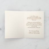 Frohe Weihnachten. Unternehmen mit benutzerdefinie Feiertagskarte (Innenseite)