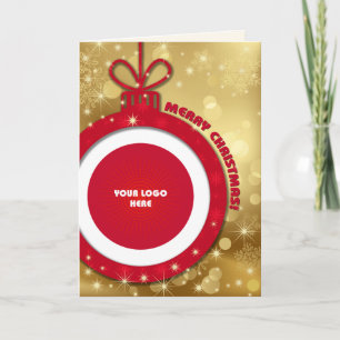 Frohe Weihnachten. Unternehmen mit benutzerdefinie Feiertagskarte