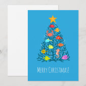 Frohe Weihnachten Untersee Korallen Tropischen Fis (Vorne/Hinten)
