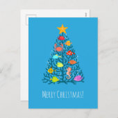 Frohe Weihnachten Untersee Korallen Tropischen Fis (Vorne/Hinten)