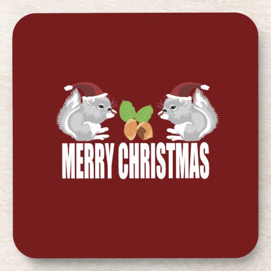 Frohe Weihnachten Untersetzer (Vorderseite)