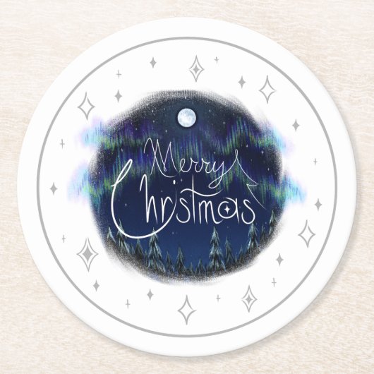 "Frohe Weihnachten" - Untersetzer (Vorderseite)