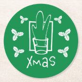 Frohe Weihnachten Untersetzer (Vorderseite)