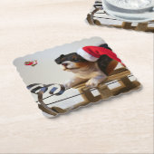 Frohe Weihnachten Untersetzer (angewinkelt)