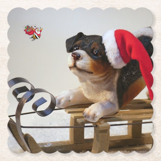 Frohe Weihnachten Untersetzer (Vorderseite)