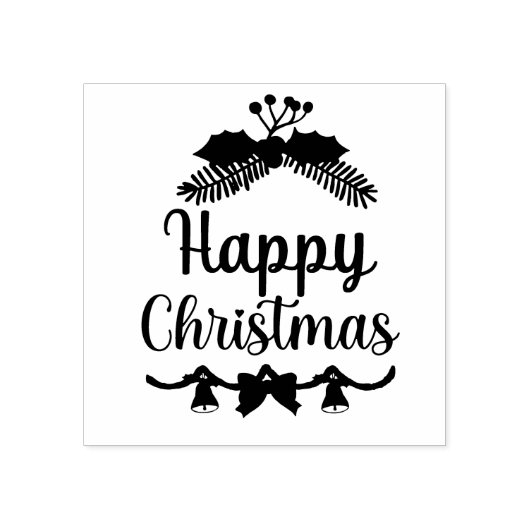 Frohe Weihnachten, Urlaub am glücklichsten Gummistempel (Prägung)