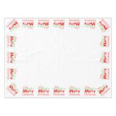 Frohe Weihnachten Urlaub Tablecloth Tischdecke (Vorderseite (Horizontal))