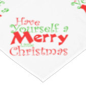Frohe Weihnachten Urlaub Tablecloth Tischdecke (Schrägansicht)