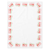 Frohe Weihnachten Urlaub Tablecloth Tischdecke (Vorderseite)