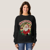 Frohe Weihnachten Urlaubsdesign Sweatshirt (Vorne ganz)