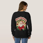 Frohe Weihnachten Urlaubsdesign Sweatshirt (Schwarz voll)